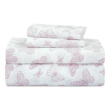 Royale Linens Juego De Sábanas Estampadas 100% Algodón De 3