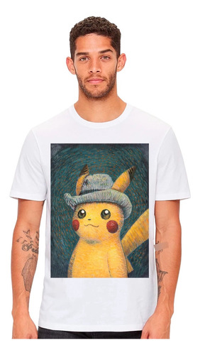 Playera Pikachu Van Gogh 7 Colores Edición Especial