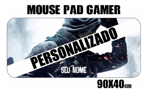 Mousepad Gamer Personalizado 90x40 Extra Grande