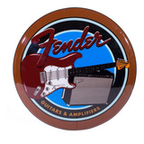 Luminoso Placa Led Guitarra Fender Estudio Musical Bar Neon