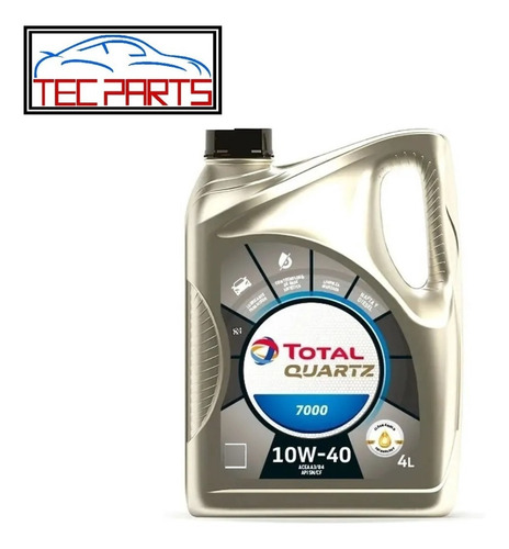 Filtro + Aceite Total Quartz 7000 X 4 L P/ Peugeot 306 1.9 D Foto 2