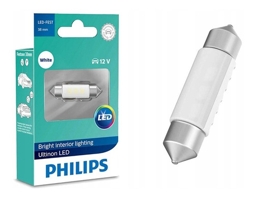 Lampara Tubular Led Philips Sv8,5-8 38 Mm 6000k Simil Xenon