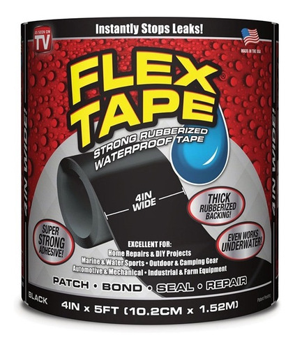 Flex Tape Cinta Adhesiva Impermeable Para Fugas De Agua