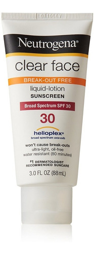 Neutrogena Clear Face Oil Free Lotion Sunscreen - Fator 30