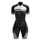 Maillot Ciclista Una Sola Pieza/tejido Corto Lycra  Mujer