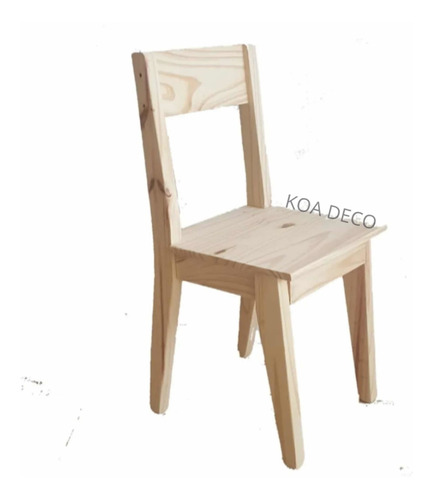 Silla Nórdica Pino Macizo  X4 Unidades Envios  Koa Deco