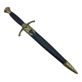 Mini Espada Adaga Cruz Templaria Cruzadas 40cm Pfl22208g