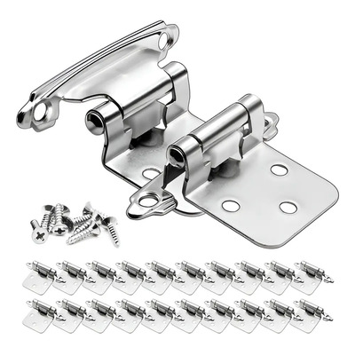 Bisagra Americana De Parche Níquel Satín Con Tornillos 20 Piezas | MercadoLibre