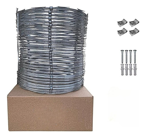 Cerca Concertina Dupla 45 Cm 15 Metros + Kit Completo