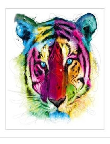 Pintura Diamante Diamond Painting 5d Kit Arte Bordado Tigre