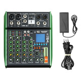 Mixer 6 Canais Bluetooth Usb Mp3 Equalizador Phantom Skypix