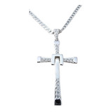 Cruz Toretto Plata 925 Pequeño Cadena 60cm 