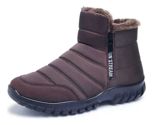 Botas De Neve Impermeáveis De Lã De Inverno Masculinas