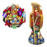 Santa Muerte Colmillo De Coyote 30 Cm C Semillero Abundancia