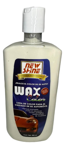 New Shine Cera Wax Color Automovil Camioneta 