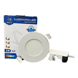 Plafon Led 3w 3 Tonos Luz Fria Calida Neutra Spot Empotrar Color Blanco