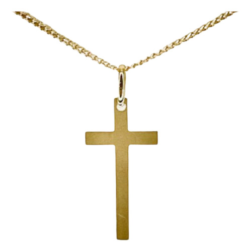 Cruz Oro 18k Dije Crucifijo  Mujer Hombre Garantía Por Vida