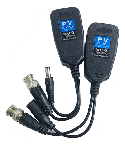 Video Balun Rj45 Salida Bnc +voltaje 1par Transceptor Pasivo