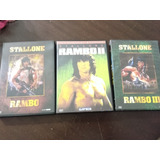 Dvds Rambo 1, 2 3 Dvds Originales Lote X Los 3