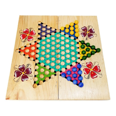 Dama China Juego Artesanal De Madera Grande !con Canicas¡ | MercadoLibre