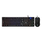 Kit Teclado + Mouse Gamer Km200 Membrana Español Hp