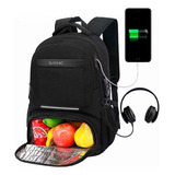 Mochila Para Notebook Gadnic 35l Capacidad Impermeable + Usb