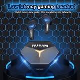 Fone Bluetooth Rusam Tws-ga33 Gamer Preto