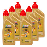 Aceite Castrol Power 1 2t  - 1 Litro - Pack X 6 Litros