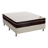 Conjunto Cama Box Light Com Colchão Casal Espuma D45 Excl...