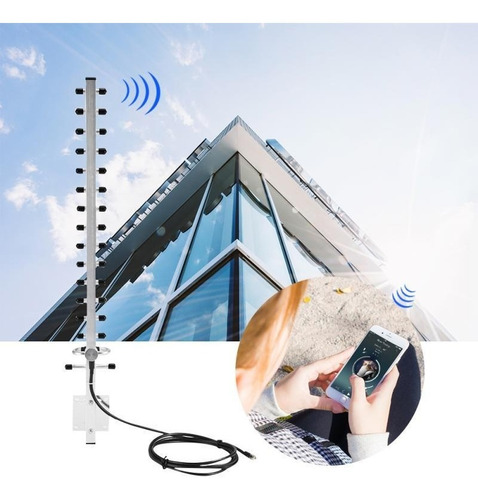 Antena Exterior Yagi Wifi Rp-sma H 18dbi Direccional