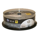 Disco Virgen Bd-r Hp Imprimible De 6x Por 25 Unidades