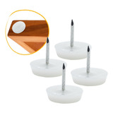 4 X Sapata Com Prego Pé De Banqueta Cadeira Mesa Móveis 18mm