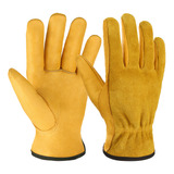 Guantes De Trabajo (piel De Vaca Y Mujer, Talla Xl) (amarill