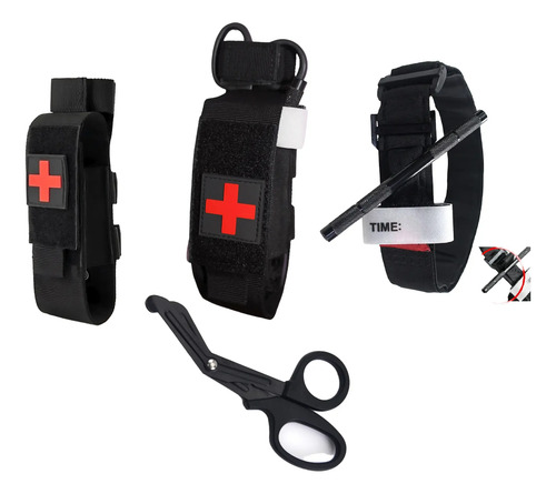 Kit Torniquete Táctico Cat Tijera 15 Funda Primeros Auxilios