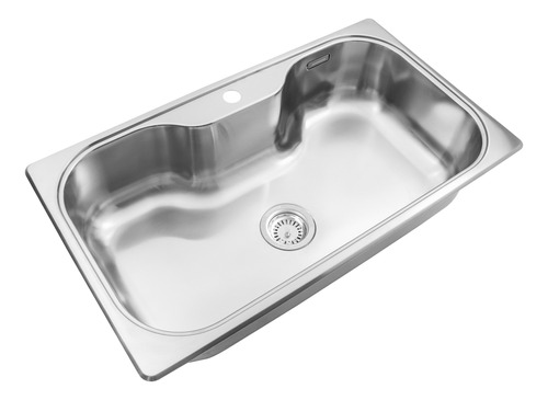 Pileta Cocina Simple Johnson Luxor Si85sta Satinado