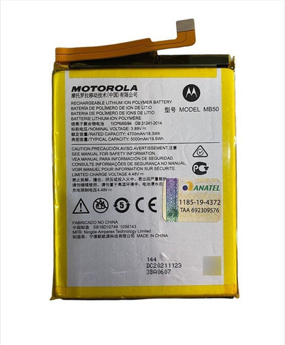 Bateria Motorola Mb50 Moto G200 Xt2175 Original Envio Hoje