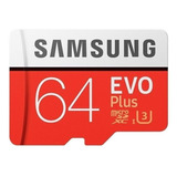 Tarjeta De Memoria Samsung Mb-mc64ga/am  Evo Plus Con Adaptador Sd 64gb