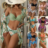 Conjunto Playero For Mujer + Bikini Floreado [u]