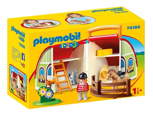 Playmobil 1-2-3 Mi Granja Maletín 70180