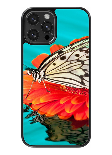 Funda Diseño Para Motorola Mariposas Con Flores #1