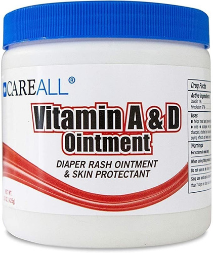 Careall 15oz Tina Vitamina A & D Ungüento Con Lanolina.