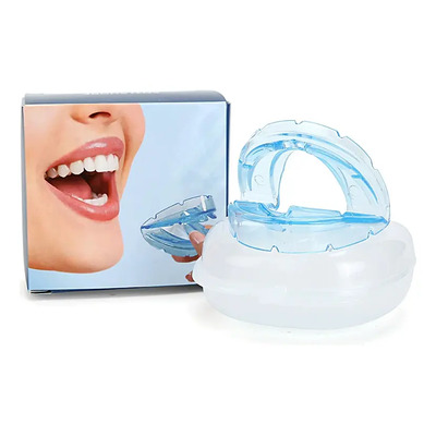 Férula Bucal Anti Ronquidos Con Estuche Plegable Azul Sin Sabor | Envío gratis
