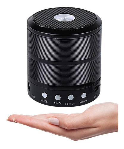 Caixa De Som Bluetooth Portátil Mini Speaker Potente Ws-887