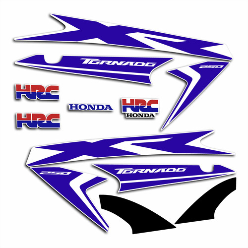 Kit Calcos Honda Xr 250 Tornado Personalizado Varios Colores