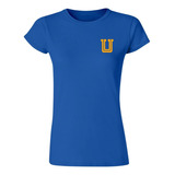 Playera Deportiva Mujer Tigres Uanl Logo U Combinado Bna