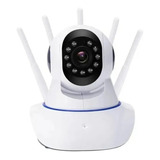 Camara Robotica Ip 5 Antenas V380 Nocturna Wifi 360