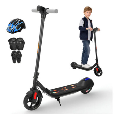 Scooter Eléctrico Para Niños Luz Led 15km\u002Fh Honey Whale E2 Color Negro | Meses sin interés