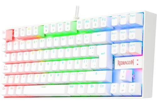 Teclado Gamer Redragon Kumara K552 Rgb Blanco Outemu Blue Sp