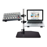 Suporte Duplo De Mesa P/ Notebook,controladora,mixer,cdj,dj