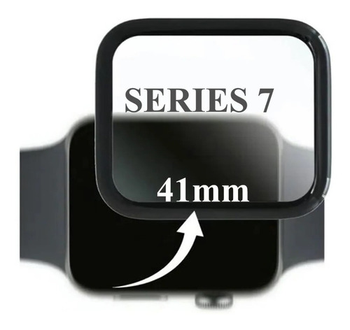 Cristal Glass + Oca Para Apple Watch Series 7- 41mm 45mm